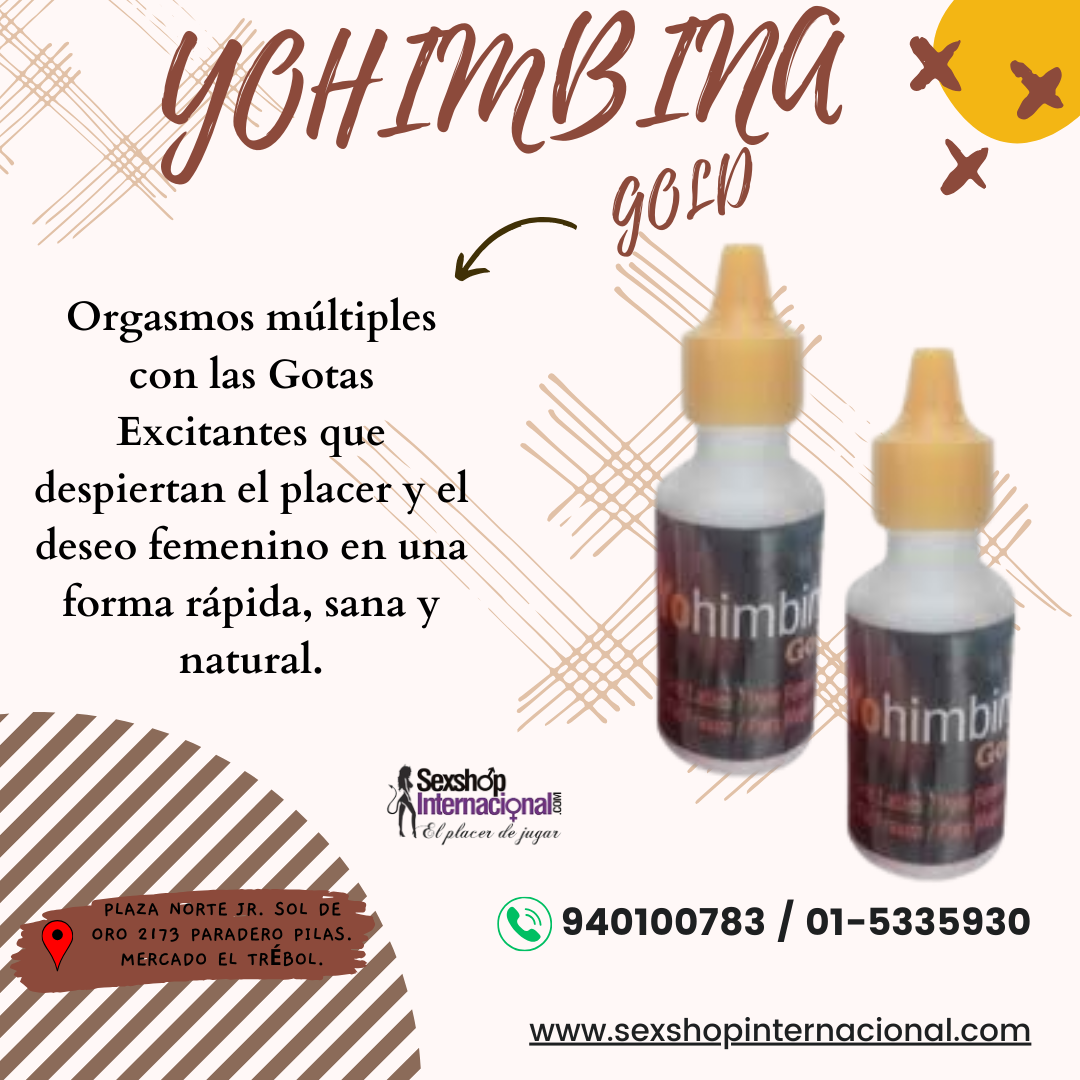 Yohimbina Gold Excitante - SEXSHOP PLAZA NORTE.